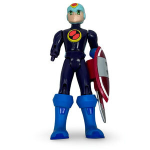 Megaman NT Warrior Deluxe ProtoSoul Figure with Shield Loose 6" DoubleSoul Blue